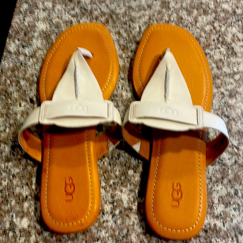 UGG Sandals / new- never worn. My dang feet are too wide!